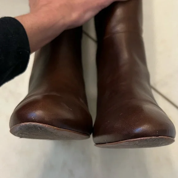 Loeffler Randall Matilde Demi-Wedge Knee Boot, Chestnut - Picture 4 of 14